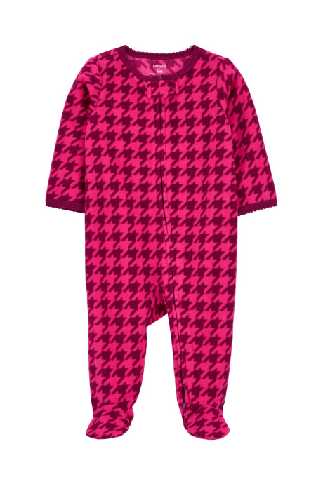 Pijama una pieza de micropolar con pie, diseño pied de pool Sin color