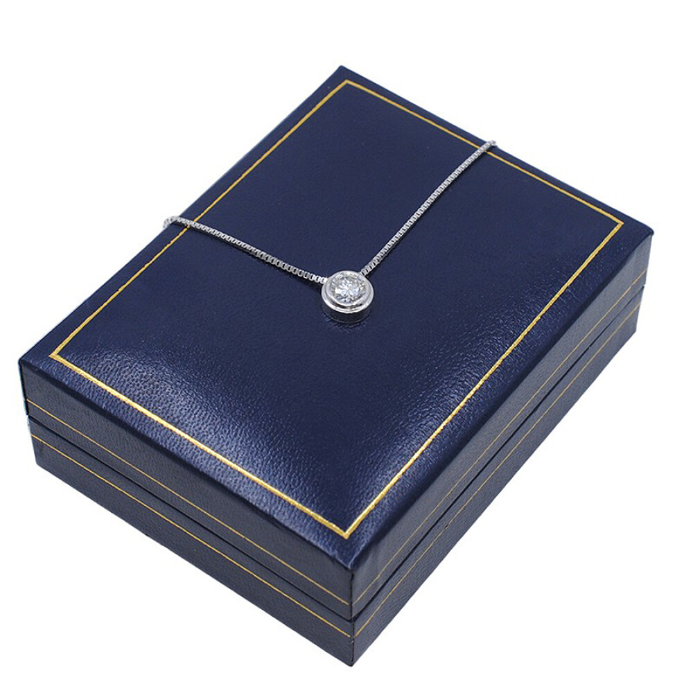 Colgante En Oro 18K Y Brillante Colgante En Oro 18K Y Brillante