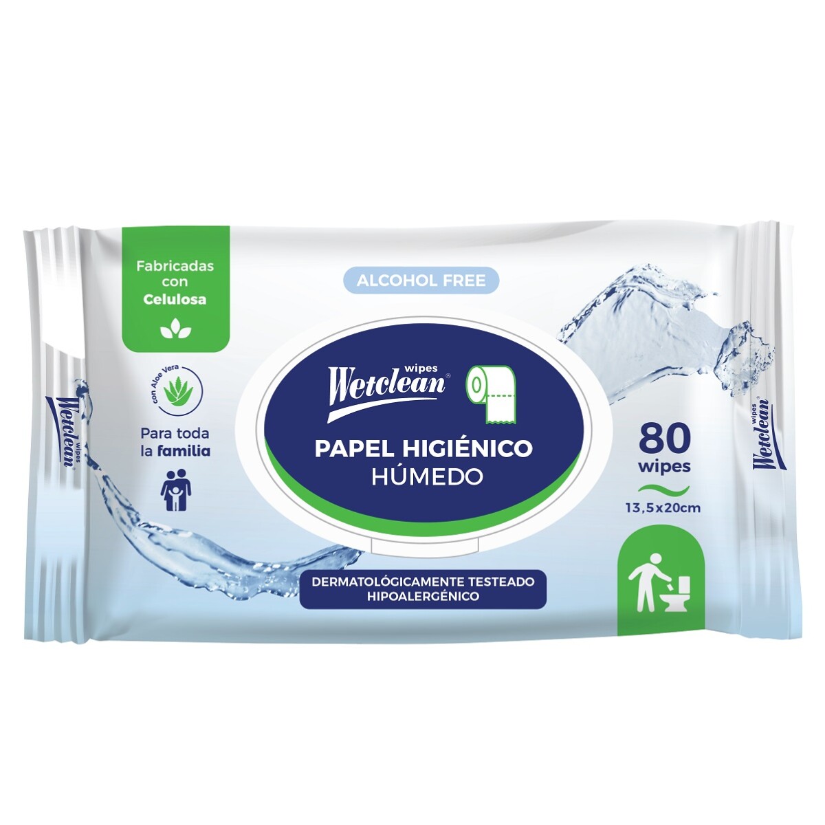 Papel Higienico Húmedo Wetclean 80 Uds. 