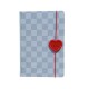Cuaderno botón A5 rojo