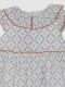 Vestido Con Estampado De Ramitas Blanco