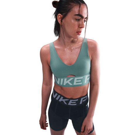 Top Nike Pro Indy Plunge Medium-Support Padded de Mujer Multicolor