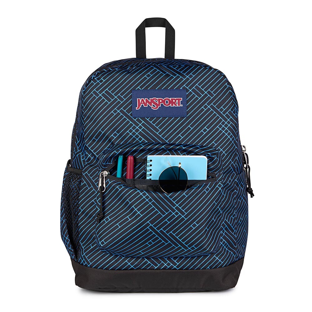 Mochila Portalaptop Cross Town Plus Black/Black/Azul