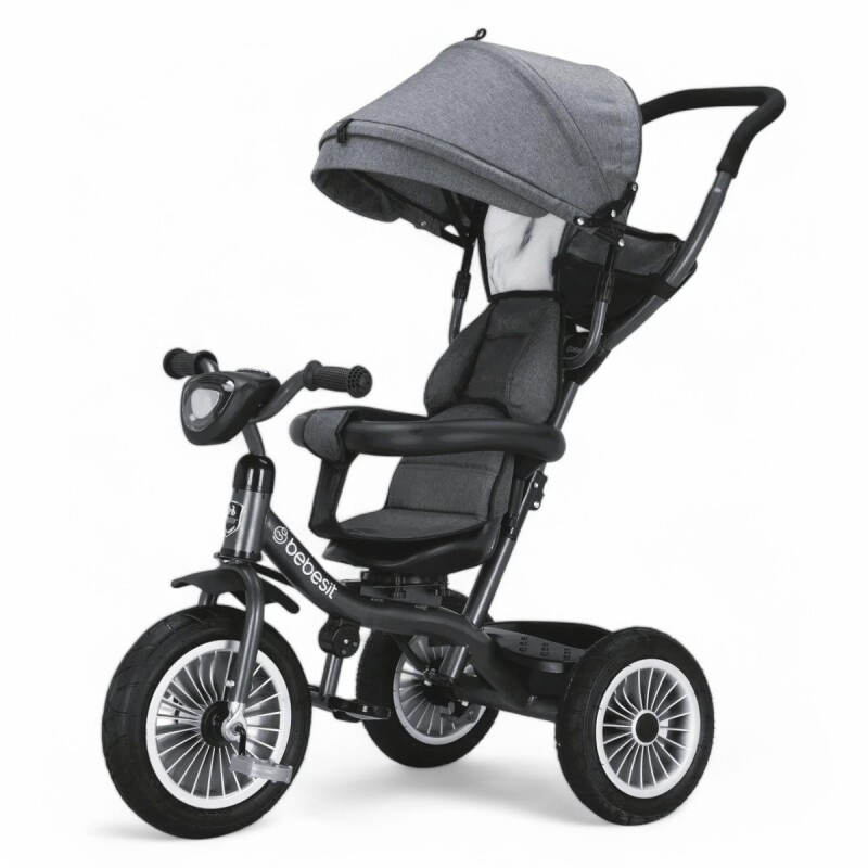 Triciclo 360º Deluxe Bebesit Gris y Negro Triciclo 360º Deluxe Bebesit Gris y Negro