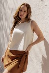 Blusa Blanca Crudo