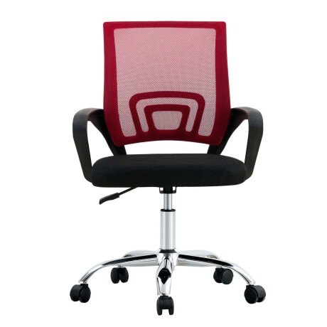 SILLA DE ESCRITORIO MALLA ROJO HY-520P