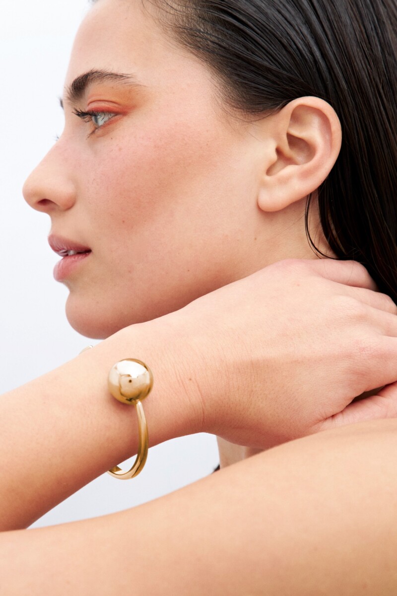 Pulsera geometric dorado