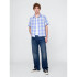 SS LINEN SHIRTING BLUE