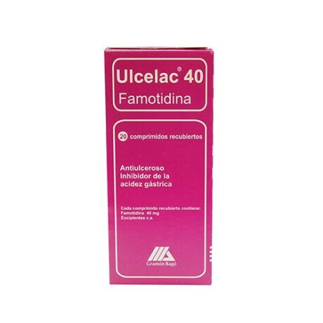 Ulcelac 40 Mg X20 Comprimidos Protector Gástrico Ulcelac 40 Mg X20 Comprimidos Protector Gástrico
