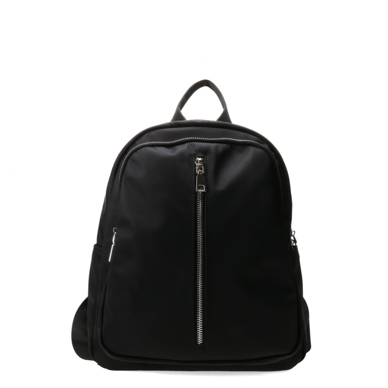 Mochila Miss Carol Tevi Con Cierre Adelante Negro