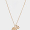 Cadena Corta con Dije Capsula Especial Cadena Corta Con Dije Acuario - Dorado