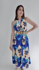 Vestido Tahití Azul