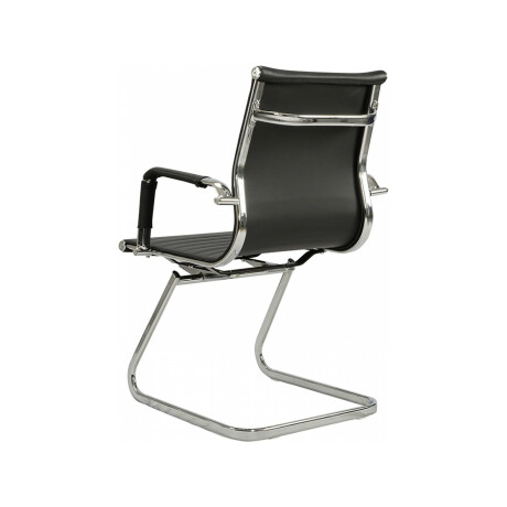 SILLA DE ESCRITORIO SIMIL-CUERO NEGRO D-101L