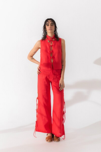 PANTALON ALGA Rojo