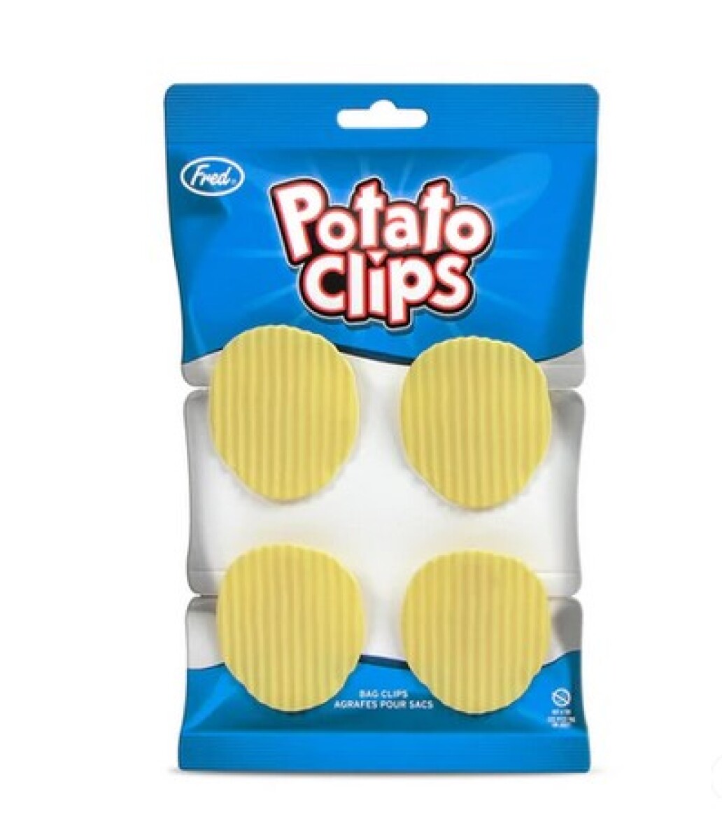 CLIPSX4 - Set X4 Clips Para Cerrar Bolsas Fred&friends - Potato Chips 