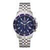 Reloj Swiss Alpine Military Challenger Chrono 7022.9135 para hombre con correa de acero Azul