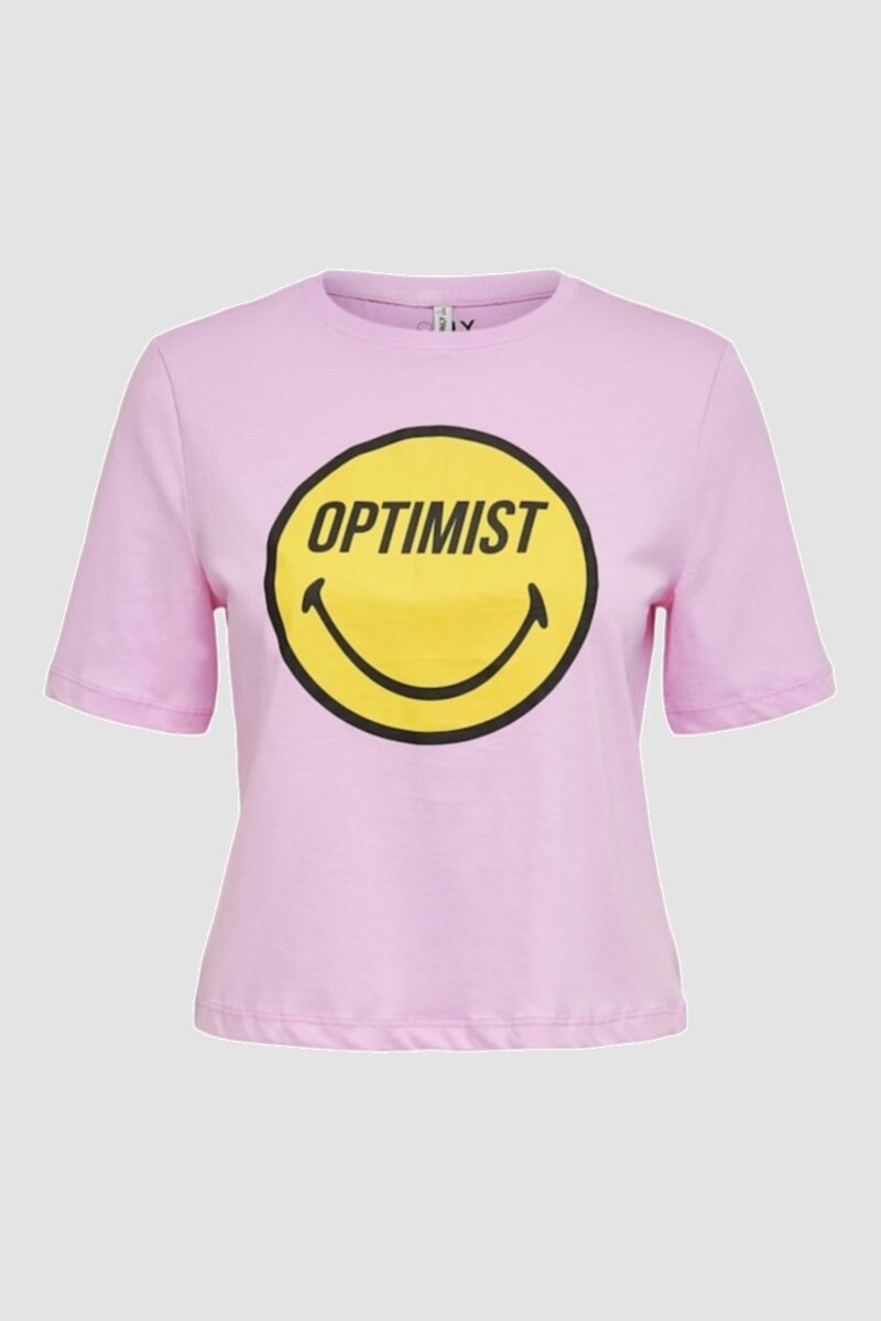 Camiseta smiley con estampa Lilac Sachet