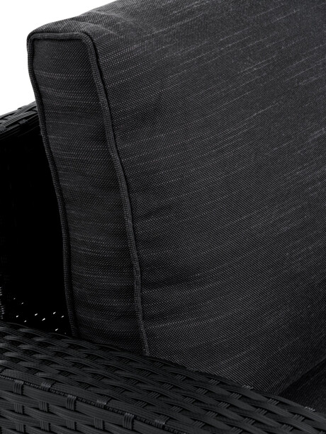 Sillón de exterior AGERMOSE negro Sillón de exterior AGERMOSE negro