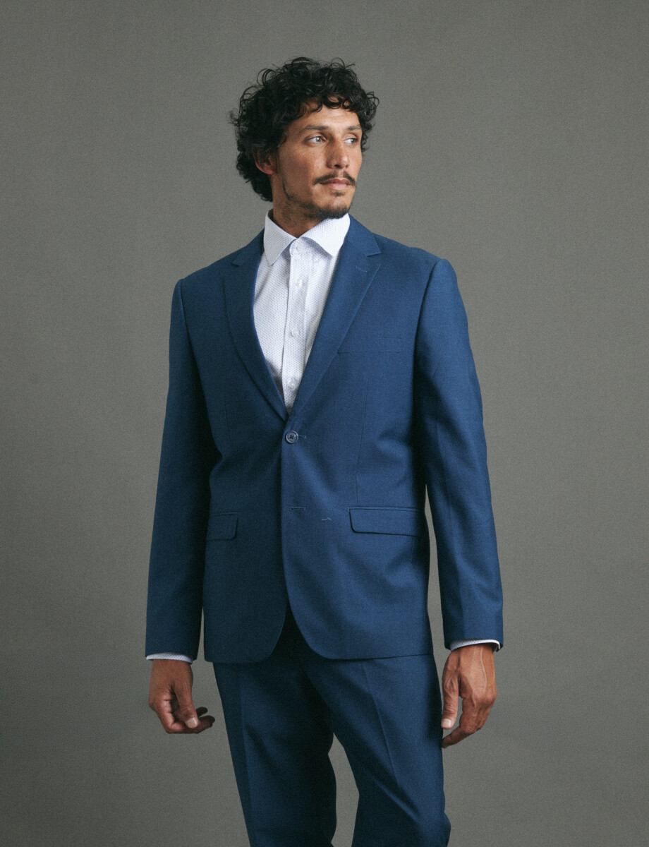012679 CAMISA HARRINGTON LABEL Blanco/azul