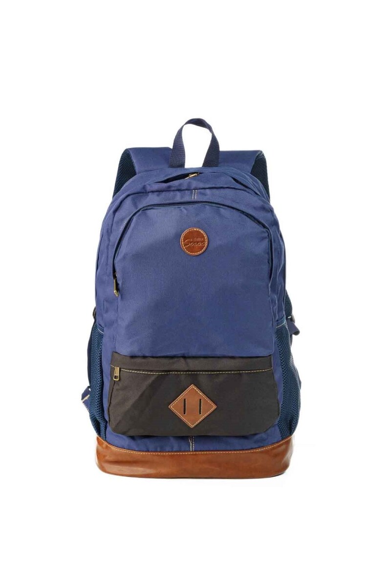 Mochila grande con bolsillo Azul