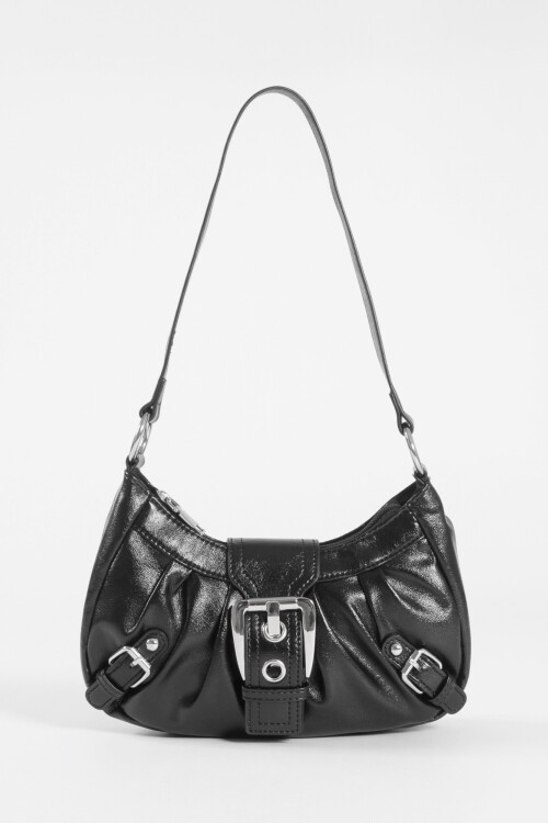 Cartera de hombro hebilla negro