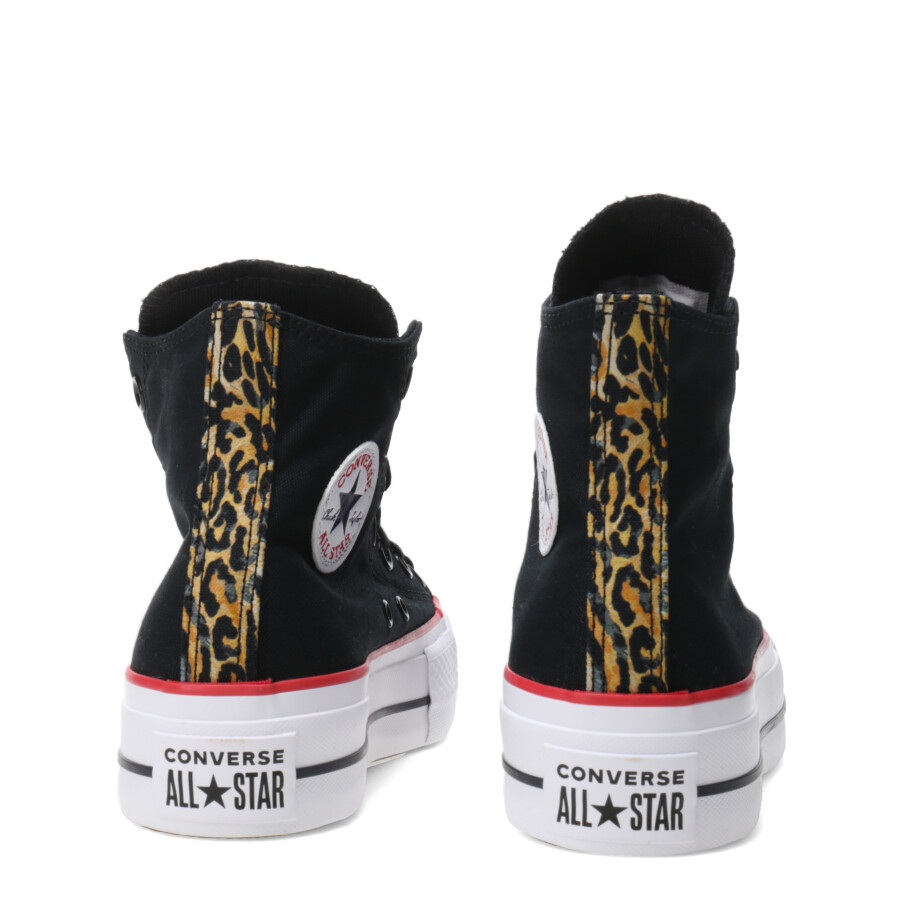 Championes de Mujer Converse Ctas Lift Hi Negro - Blanco