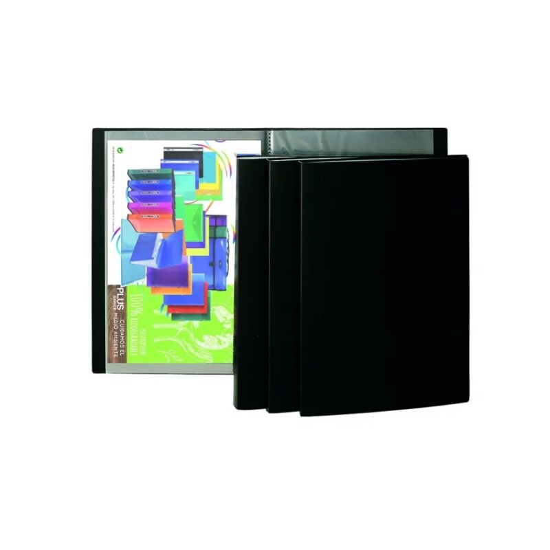Carpeta C/Fundas A4 40H Negro Plus Office #Carpeta C/Fundas A4 40H Negro Plus Office