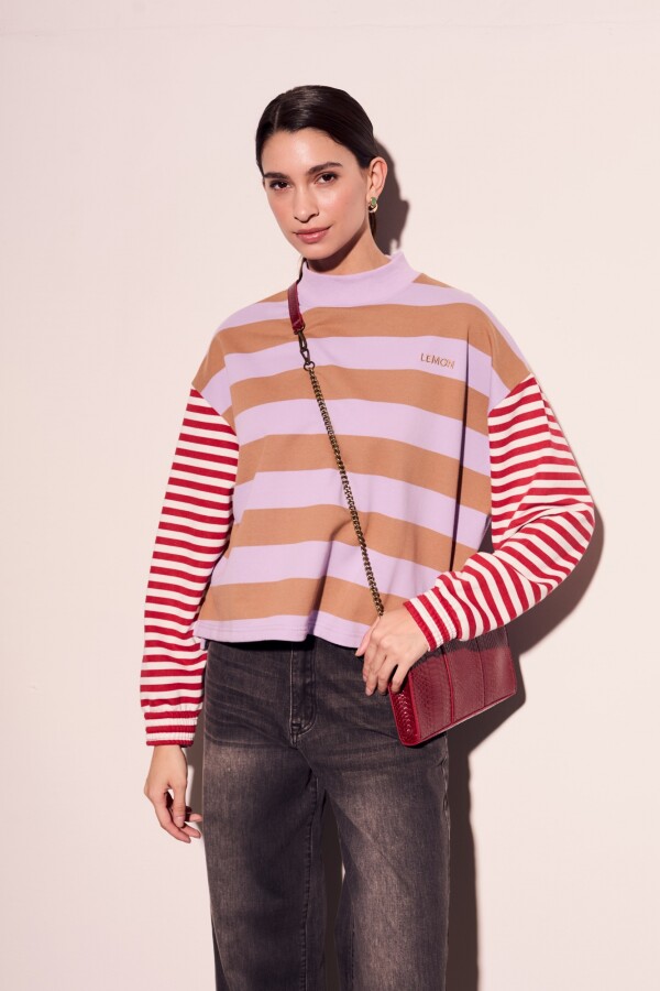 Sweater Rayado Combinado Multi