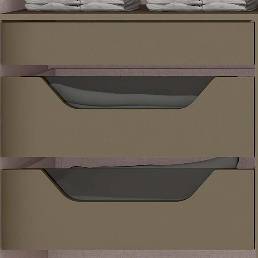 PLACARD ROPERO 2 PUERTAS MDF MARRON CAVIC