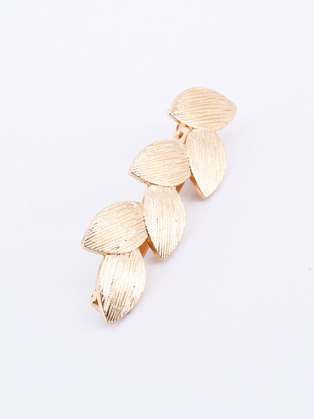 BROCHE HOJAS DORADO