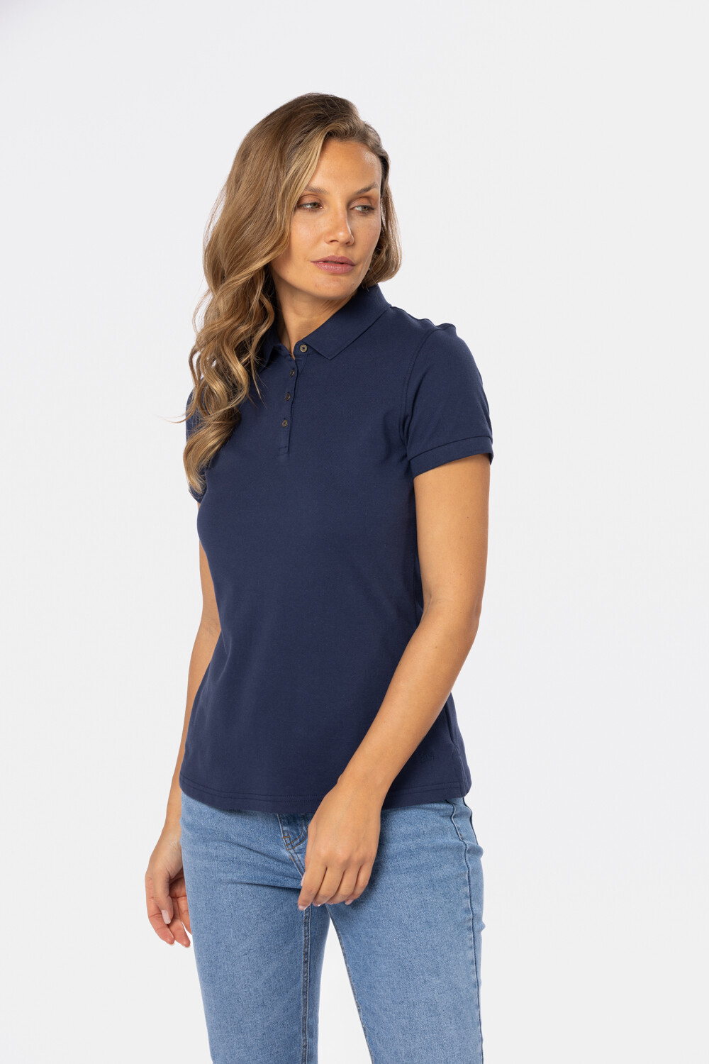 REMERA POLO PIQUÉ Azul