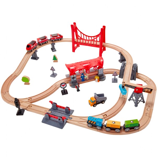 Pista tren ciudad xl HAPE Pista tren ciudad xl HAPE