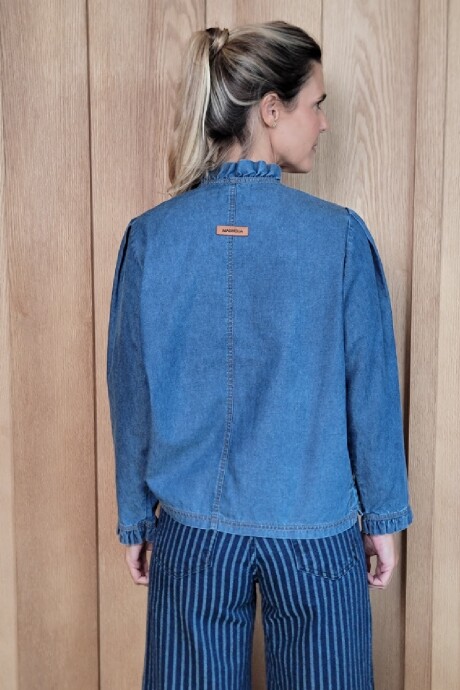 Camisa Mili Denim Azul