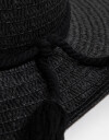 Sombreros Verano Sombreros Negro Con Cordon - Negro