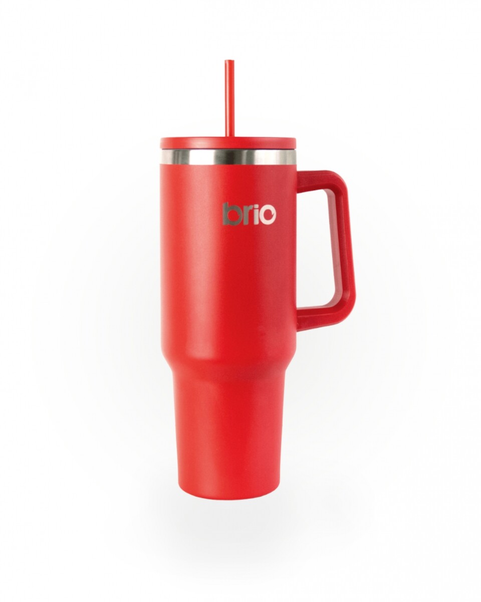 Vaso Térmico brio Con Tapa Sorbito Cup 360 1200ml - Rojo 