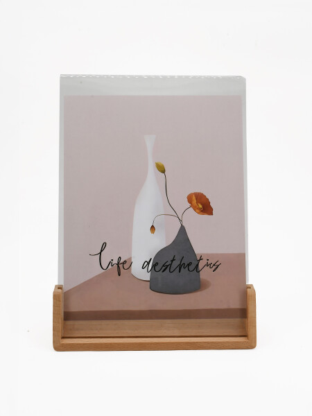 PORTARRETRATO PIE MADERA NATURAL