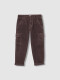 Pantalon Cargo De Pana Marron Claro