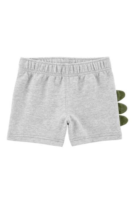 Set dos piezas de algodón, short y remera, diseño dino Sin color