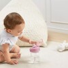 Vaso transparent boquilla BUBA rosa