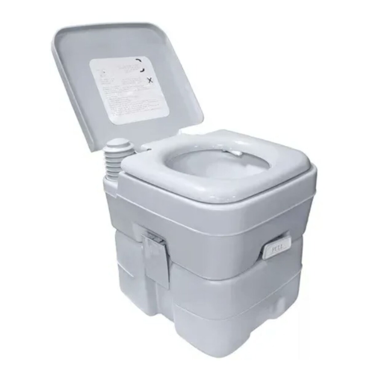 Baño Químico Arye Portátil 20lt. Inodoro Gris 