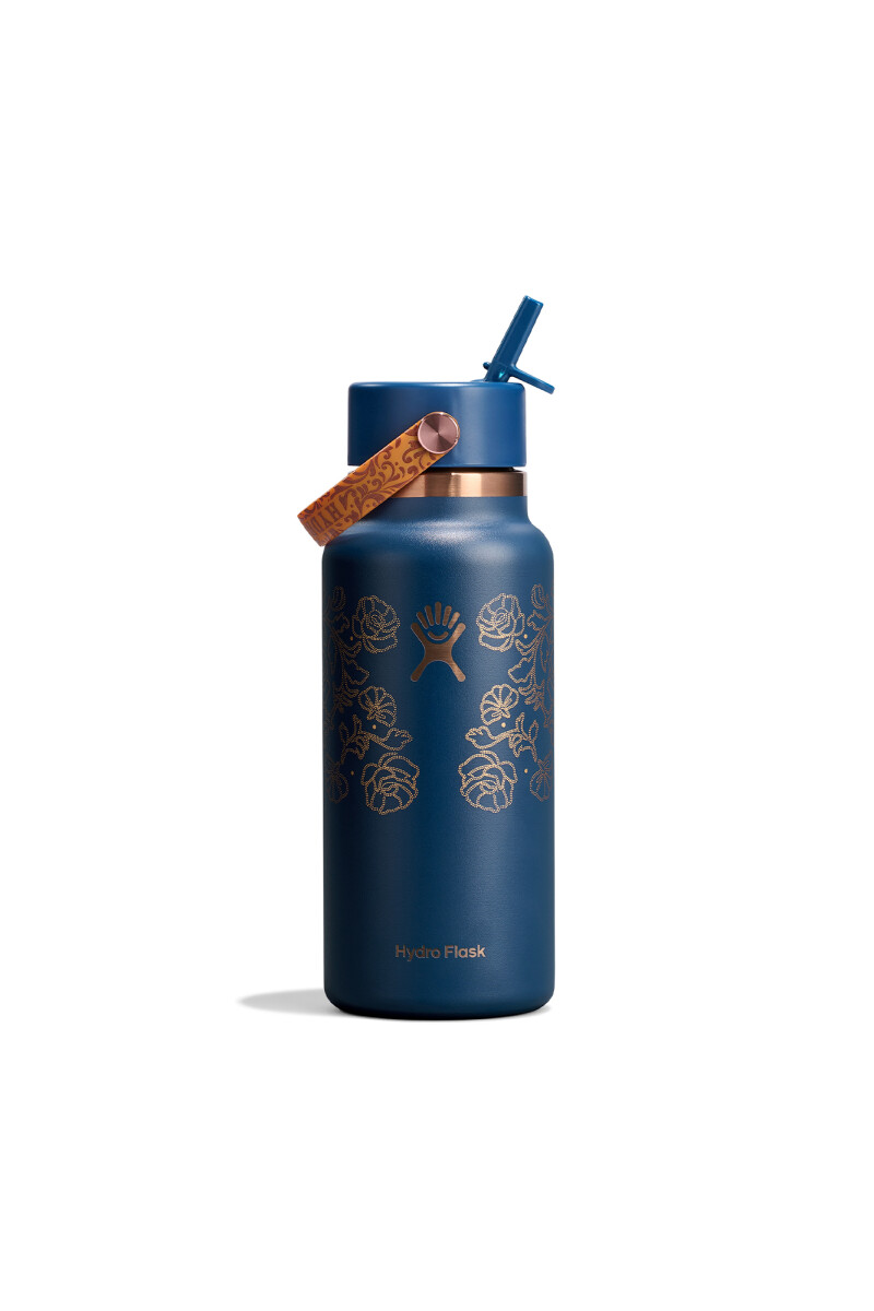 32 OZ WIDE FLEX STRAW CAP - Western Dark Blue 