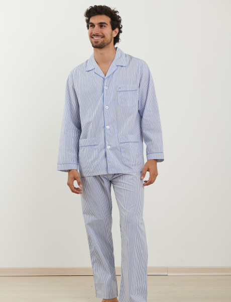 600608 PIJAMA HARRINGTON URBAN Azul/blanco