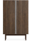 Vitrina VESTERBY baja 2 puertas roble osc Vitrina VESTERBY baja 2 puertas roble osc