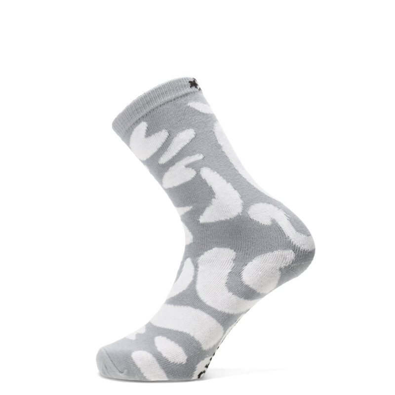 Medias Unisex Converse Caña Alta Gris - Blanco
