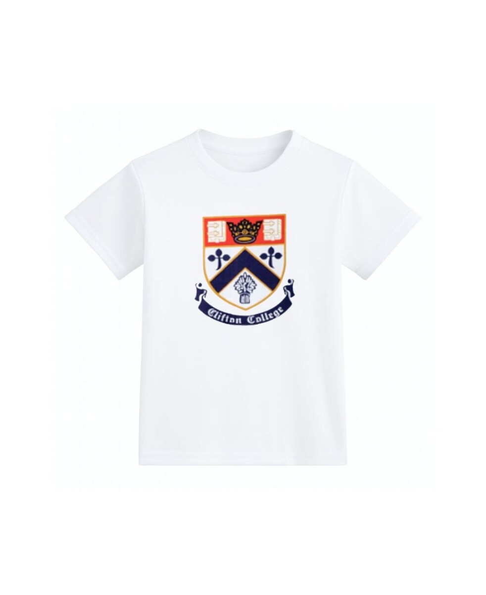 T-shirt manga corta Clifton College - Blanco 
