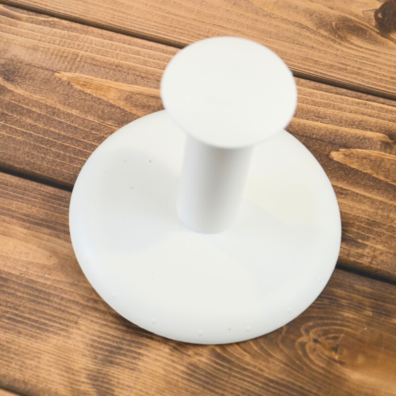 Porta papel con ventosa BLANCO