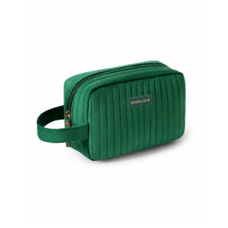 Neceser con asa Velvet BLove Verde