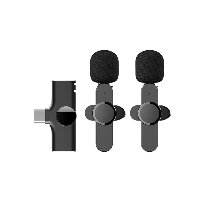 Micrófono K5 Mini (2 Transmisores + 1 Receptor) Tipo-C Micrófono K5 Mini (2 Transmisores + 1 Receptor) Tipo-c