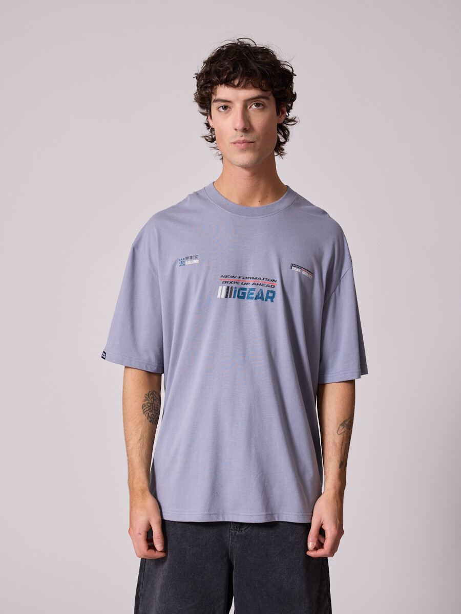 T-SHIRT RIFT DIXIE - Gris Claro 