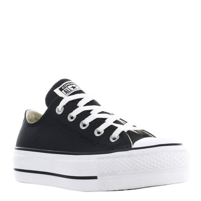 Championes Unisex Converse - All Star Plataforma Chuck Taylor Lift Negro - Blanco